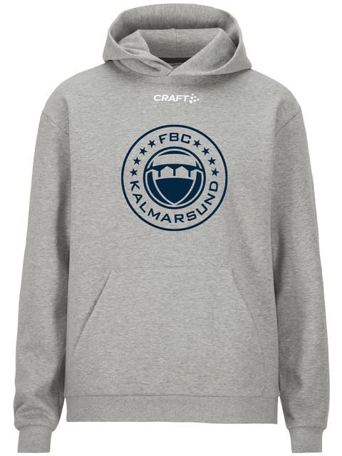Craft Hoodtröja COMMUNITY 2.0, Grey - stor logo (FBC Kalmarsund)
